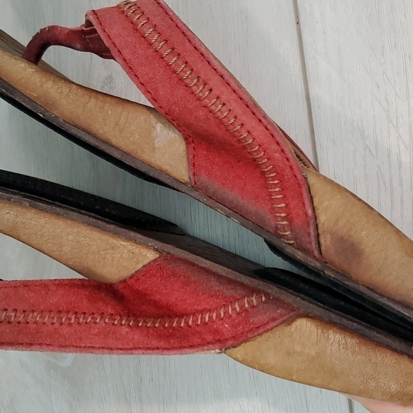 Olukai Womens Haiku Leather Sandals Flats shoes sz 8 - Picture 9 of 12